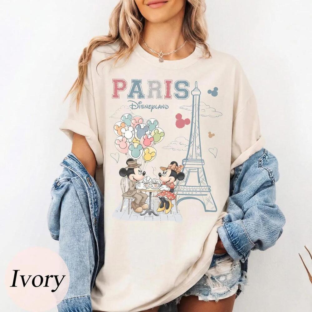 Mickey And Minnie Disneyland Paris S Shirt, Eiffel Tower Mickey Mouse Shirt
